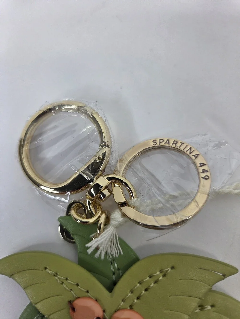 Spartina 449 Key Chain Bag Charm Palm Tree Green NEW
